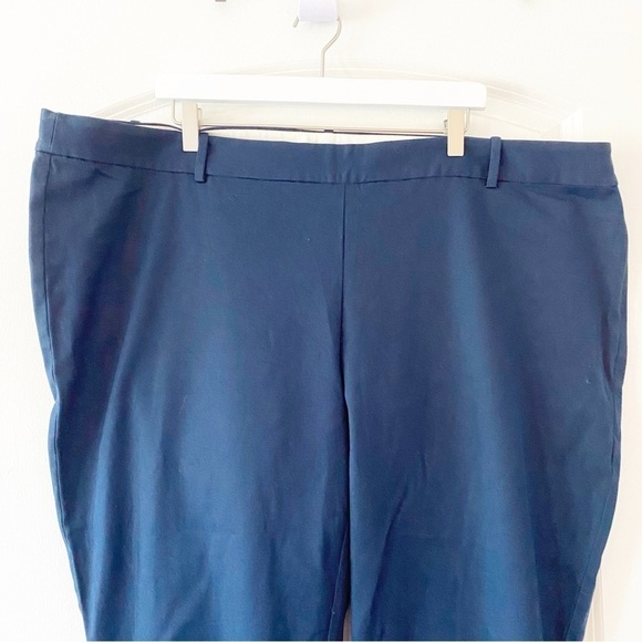 J. CREW Factory Navy Winnie Stretch Trousers NEW Sz Plus 24 Career - Picture 4 of 11
